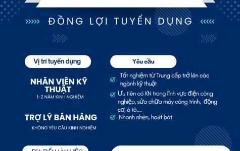 Tuyển dụng Nhân viên dịch vụ làm việc tại Hà Nội/Đồng Nai